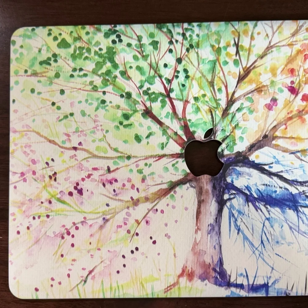 Colorful Tree Watercolor Apple MacBook Air 13
